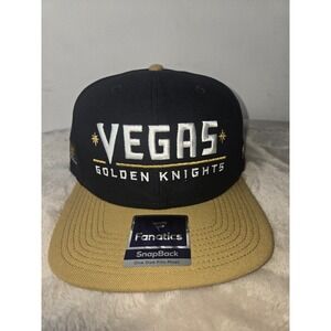 Fanatics Vegas Golden Knights NHL Snapback Hat Black/Gold
